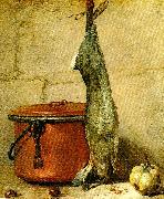 jean-simeon chardin stilleben med hare och kopparkittel China oil painting reproduction